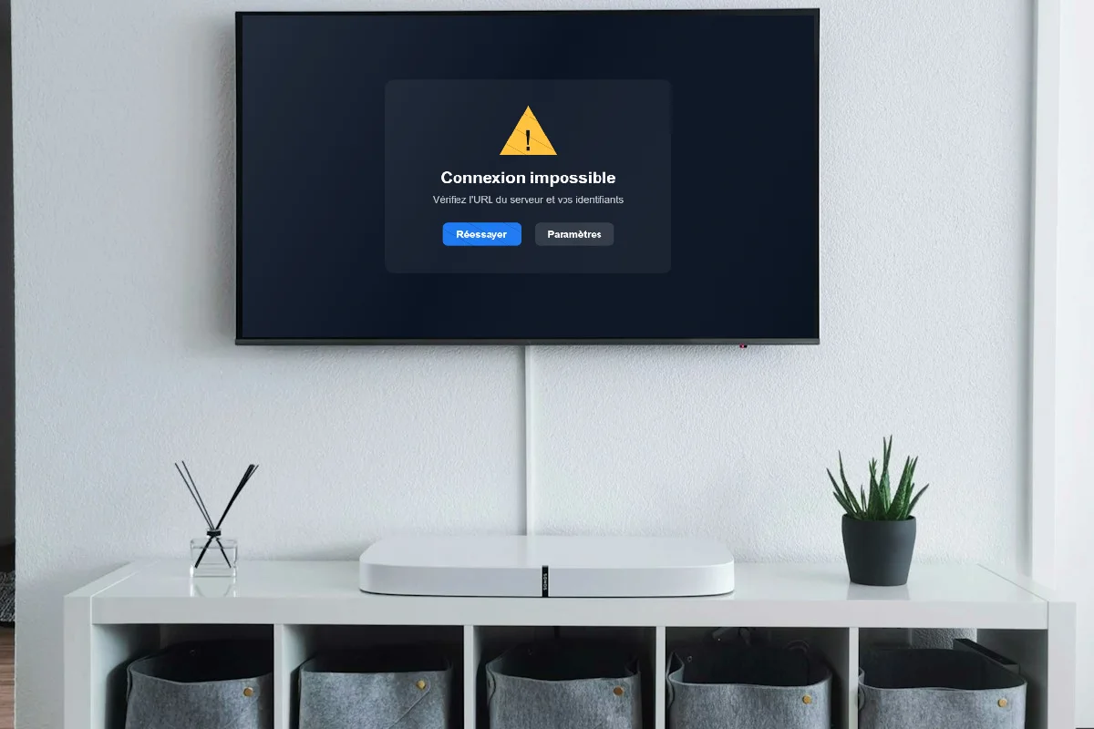 Message « Connexion impossible » à corriger dans TiviMate